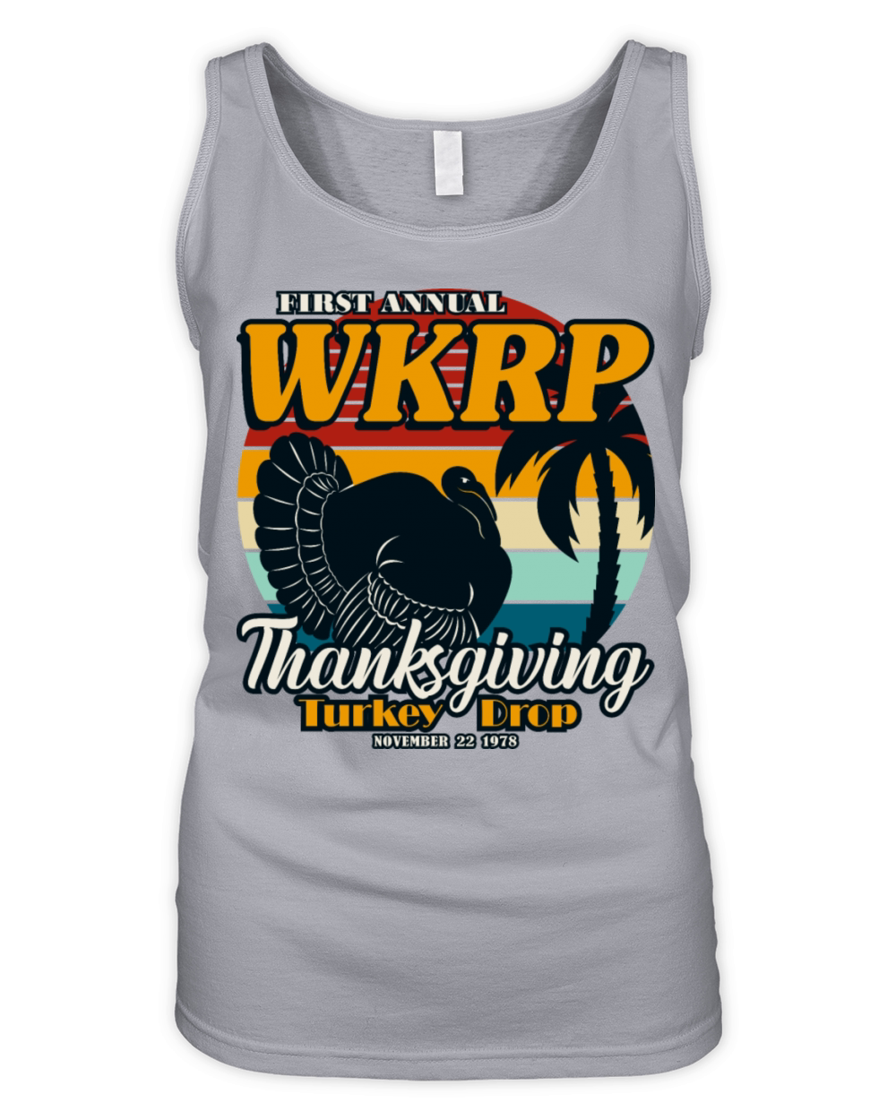 WKRP Thanksgiving Turkey Drop 1978 Vintage Retro Organic Women's Tank Top