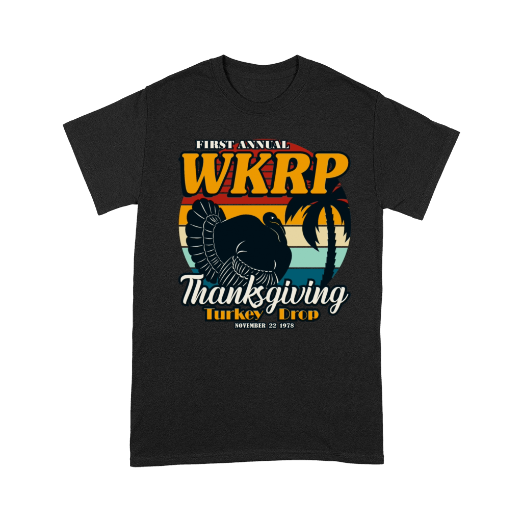 WKRP Thanksgiving Turkey Drop 1978 Vintage Retro Premium T-shirt