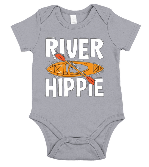 Kayaking River Hippie Paddle Boat Kayak Lover Short Sleeve Baby One-Piece
