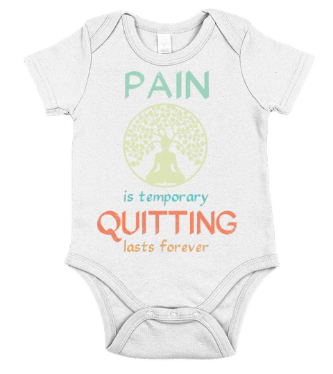 Pain is temporary Meditation Short Sleeve Baby One-Piece