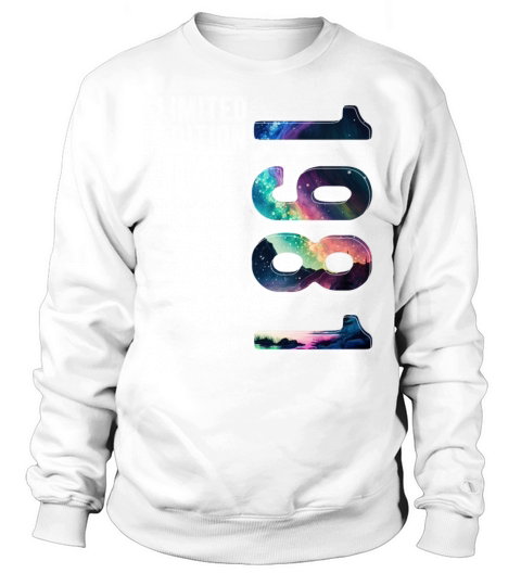 Limited Edition 1981 June Birthday Polar Lights Sweatshirt Unisex