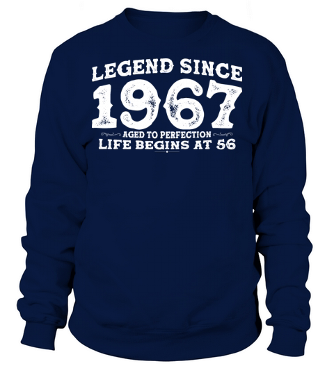 Vintage 1967 Shirt for Men Women 56 Year Old 56th Sweatshirt Unisex