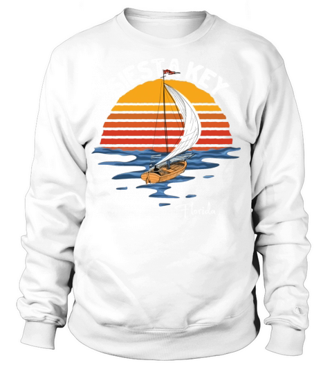 Vintage Siesta Key Florida Fl Souvenir Sweatshirt Unisex