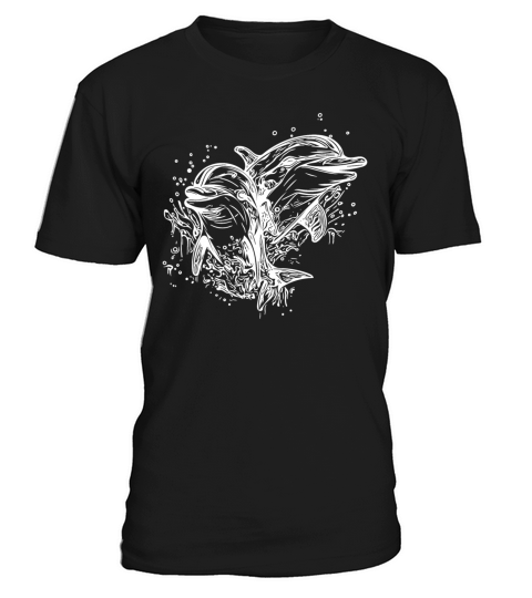 Cute Smiling Vintage Dolphins T-Shirt Unisex