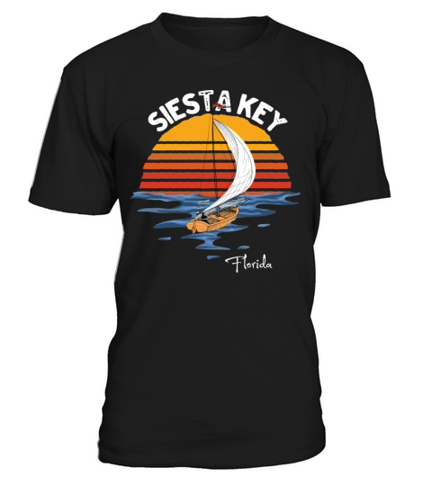 Vintage Siesta Key Florida Fl Souvenir T-Shirt Unisex