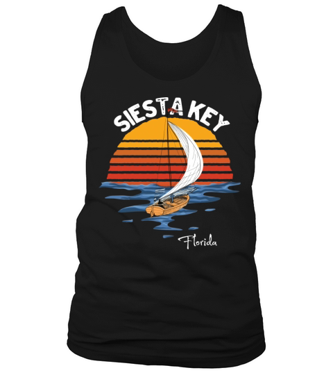 Vintage Siesta Key Florida Fl Souvenir Tank Top Unisex