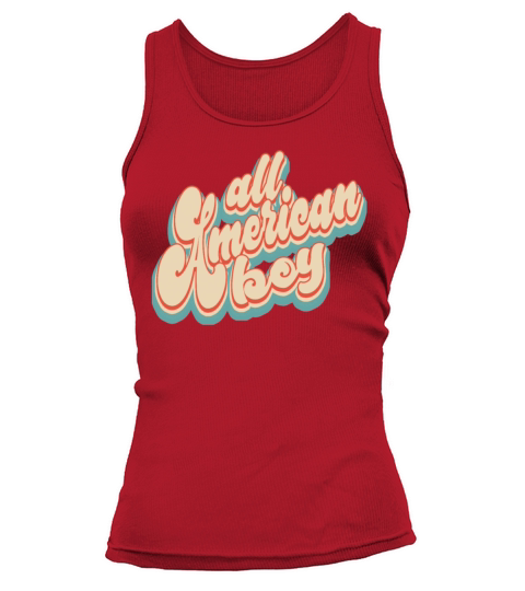 Vintage Classic All American Boy 4th of July Tank top Woman