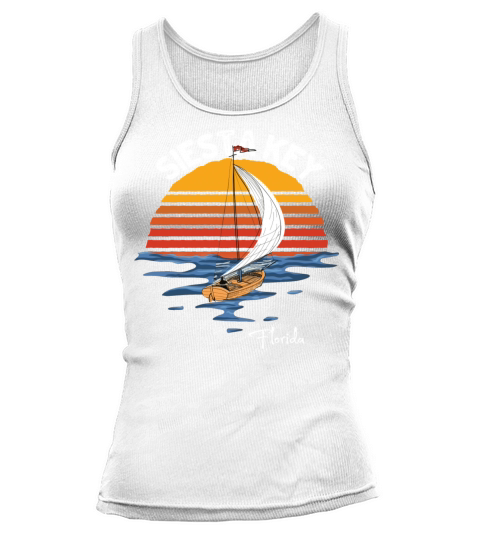 Vintage Siesta Key Florida Fl Souvenir Tank top Woman