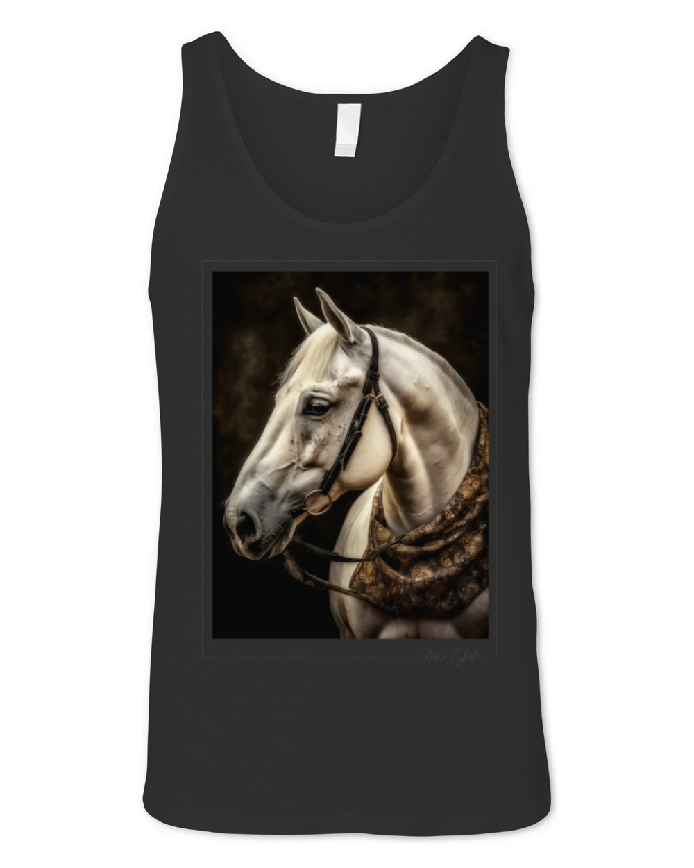 horse vintage style Unisex Jersey Tank