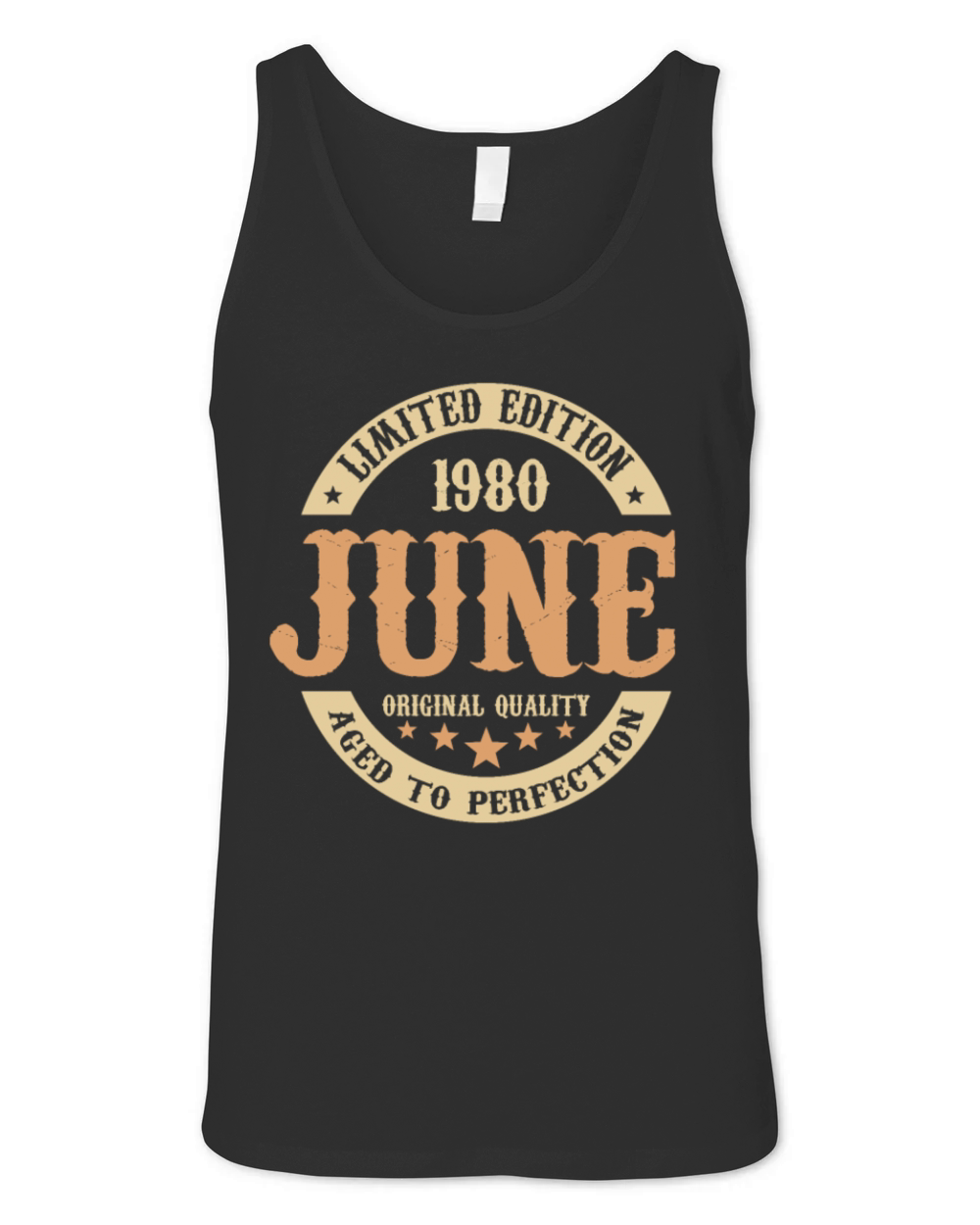 June 1980 Vintage Birthday Present Unisex Jersey Tank