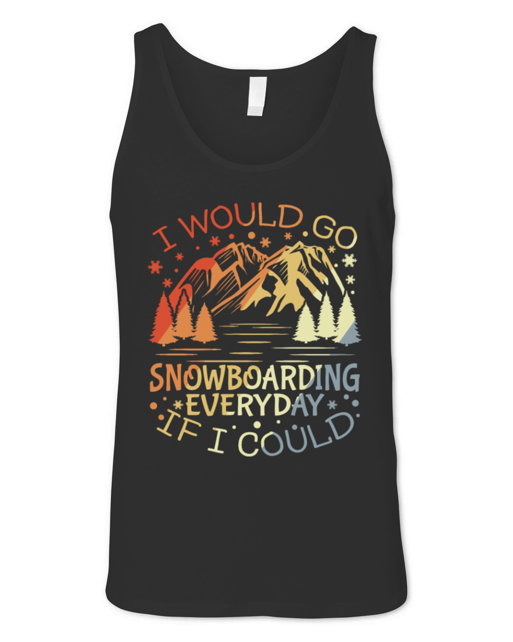 Snowboarder Motivation Unisex Jersey Tank