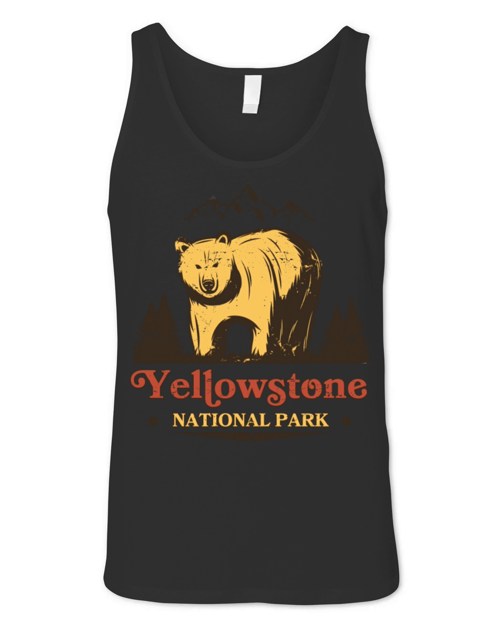 Yellowstone National Park Bear Vintage Unisex Jersey Tank