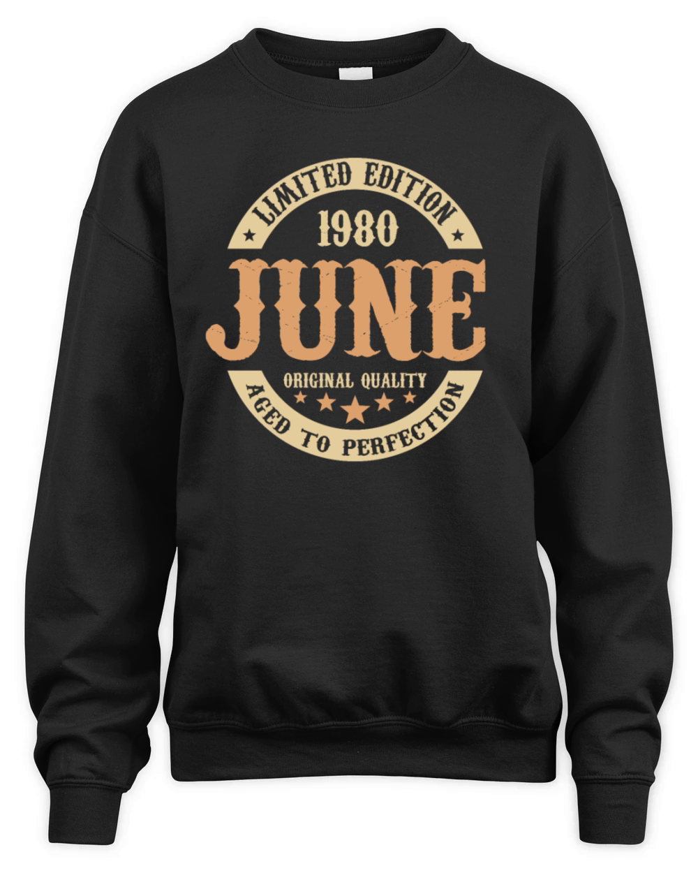 June 1980 Vintage Birthday Present Unisex Premium Crewneck Sweatshirt