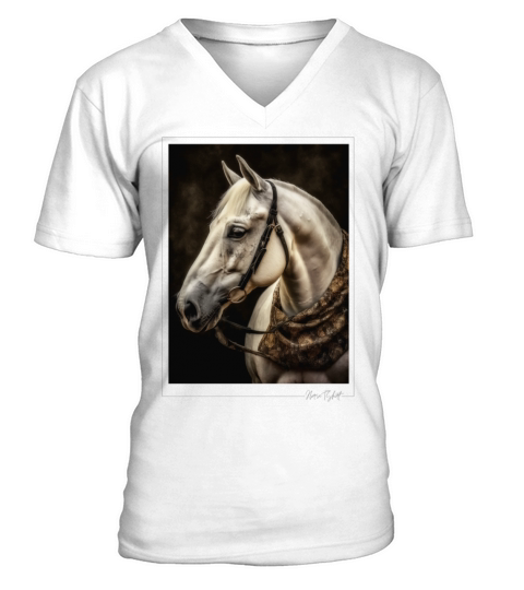 horse vintage style V-Neck T-shirt