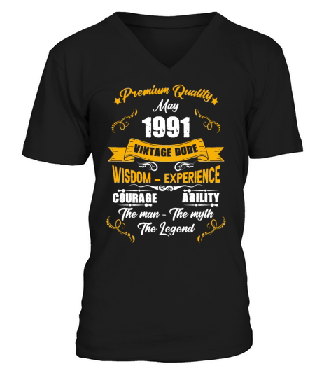 May 1978 Vintage Birthday Present V-Neck T-shirt