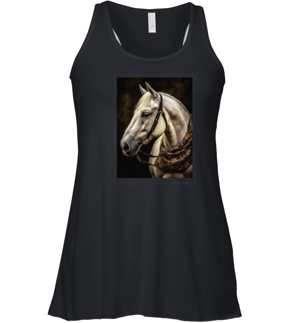 horse vintage style Women's Flowy Tank Top