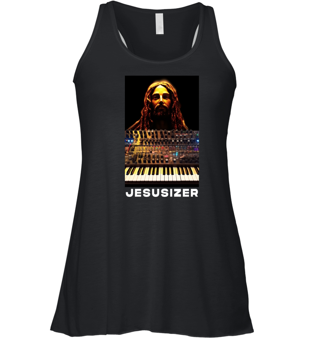 Jesusizer Vintage Jesus Synthesizer Analog Synth Women's Flowy Tank Top