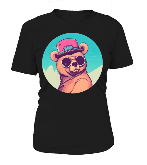 Vintage Retro Bear 80s 90s Style Women's T-Shirt