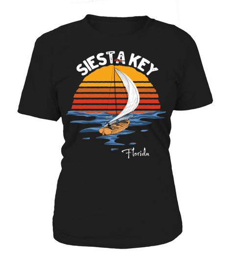Vintage Siesta Key Florida Fl Souvenir Women's T-Shirt