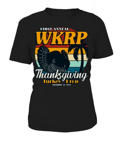 WKRP Thanksgiving Turkey Drop 1978 Vintage Retro Women's T-Shirt