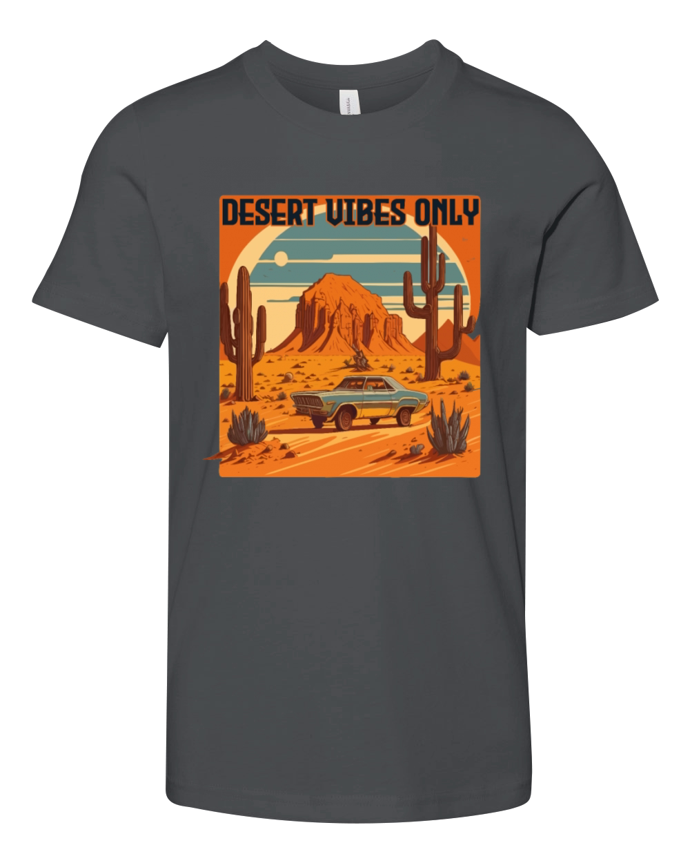 DESERT VIBES ONLY Retro style Youth Unisex Jersey Tee