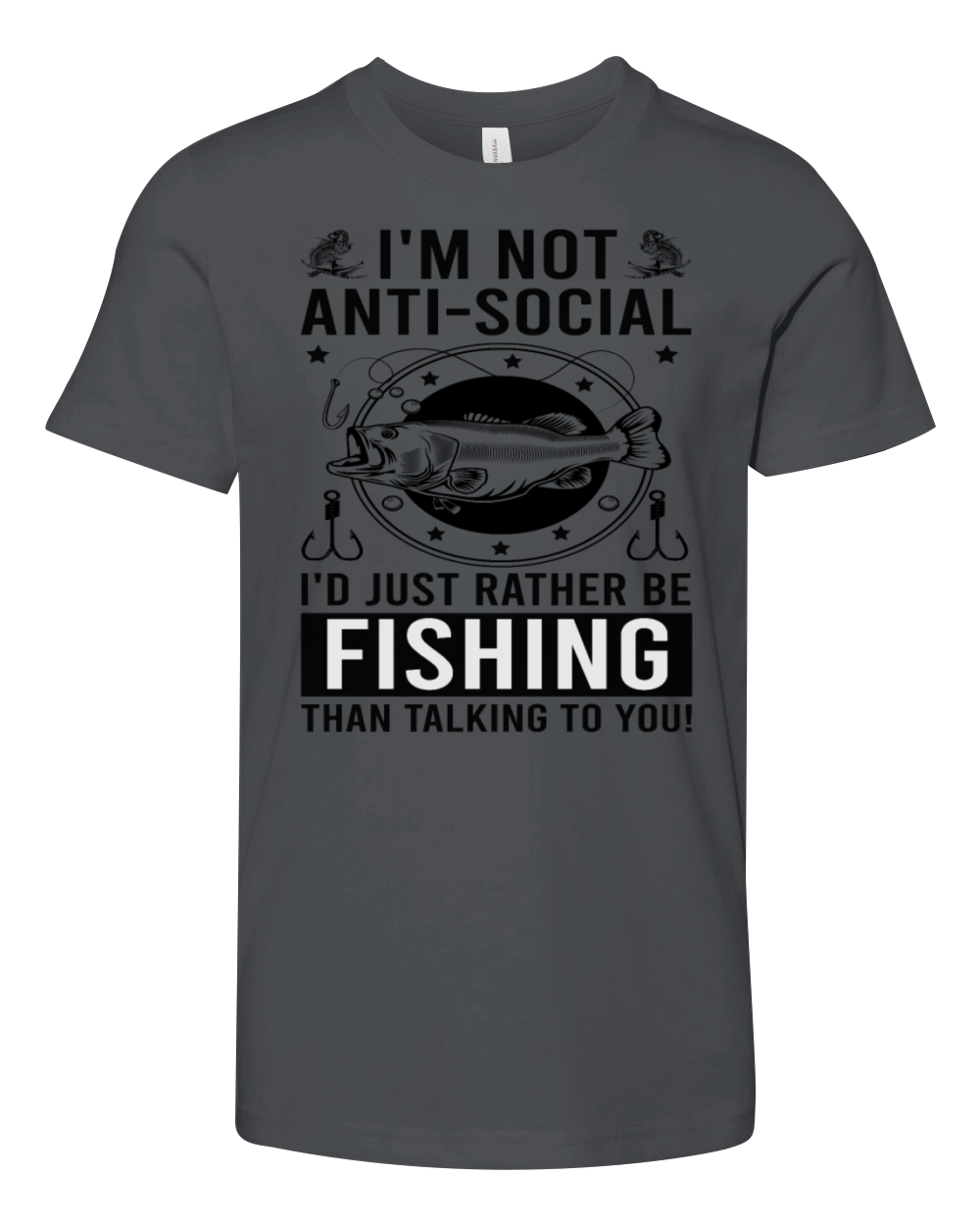 Funny Fishing Quote Design Fisherman Fishing Lover Youth Unisex Jersey Tee