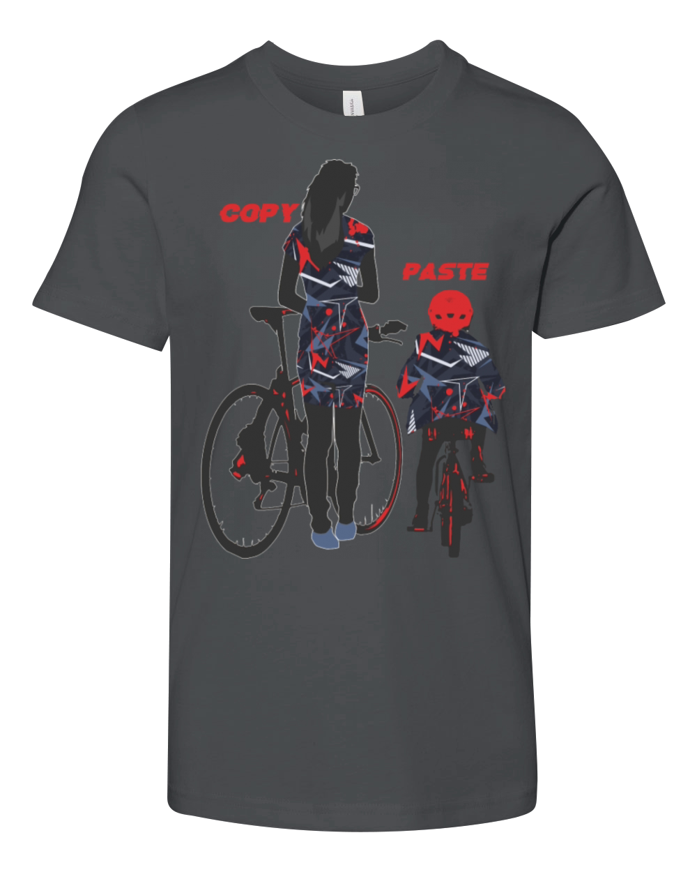 Mothers Day Mom And Daughter Matching Cyclist Youth Unisex Jersey Tee