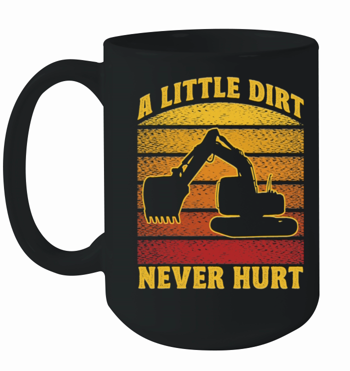 Excavator Construction Worker Operator Vintage Ceramic Mug