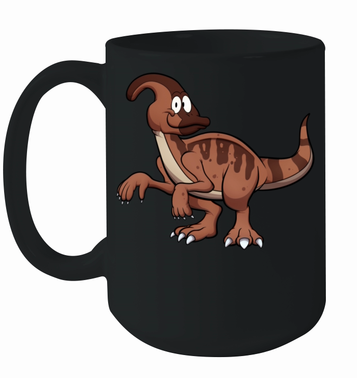 Happy Smiling Parasaurolophus Ceramic Mug