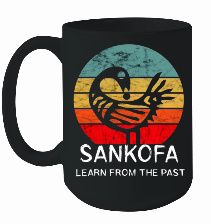 Sankofa Retro Vintage Learn From The Past African Ceramic Mug
