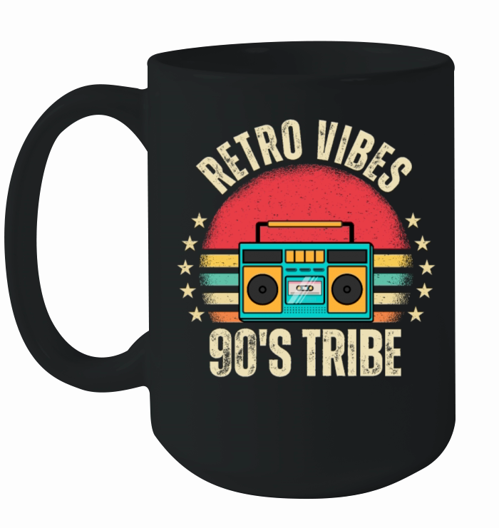 Vintage-Inspired 90s Retro Design Ceramic Mug