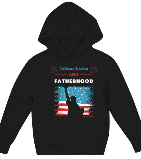 Celebrate Freedom and Fatherhood with flag America Kids Hoodie