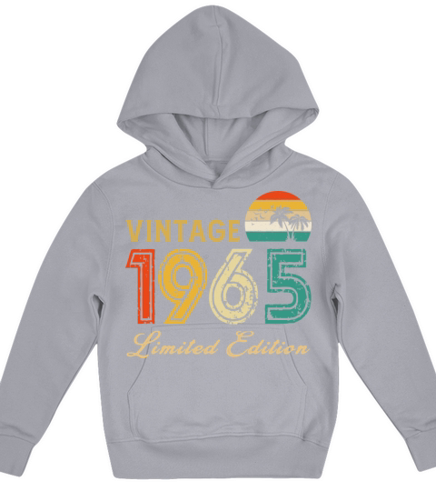 Vintage 1965 Limited Edition Made In 1965 Birthday Kids Hoodie