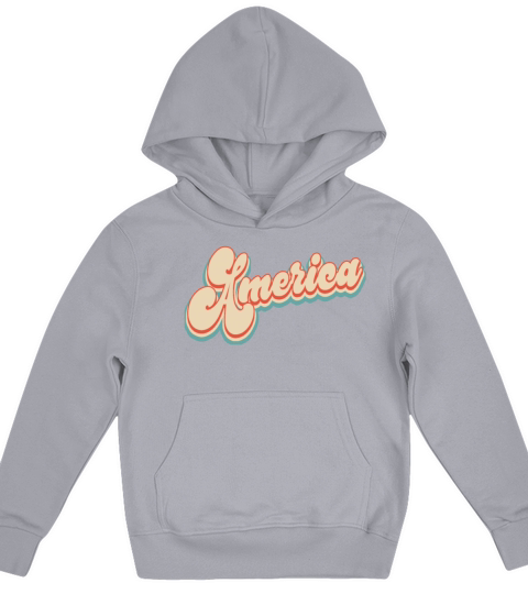 Vintage Classic America 4th of July Kids Hoodie
