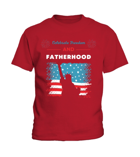 Celebrate Freedom and Fatherhood with flag America Kids T-Shirt