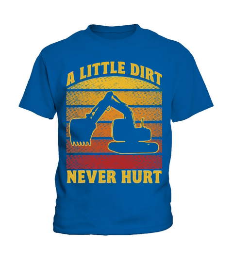 Excavator Construction Worker Operator Vintage Kids T-Shirt