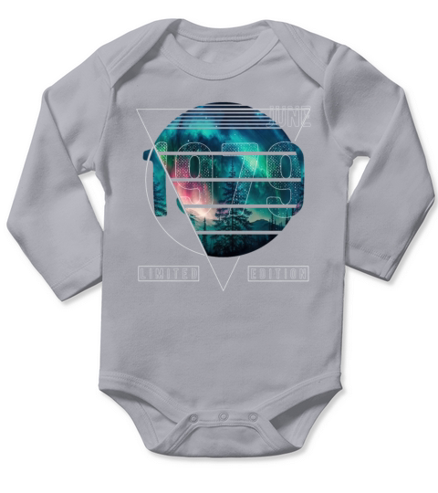 Limited Edition 1979 June Birthday Polar Lights Long Sleeve Baby One-Piece