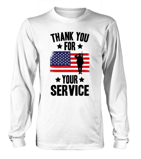 Veterans Day Thank You For Your Service Long sleeved Unisex