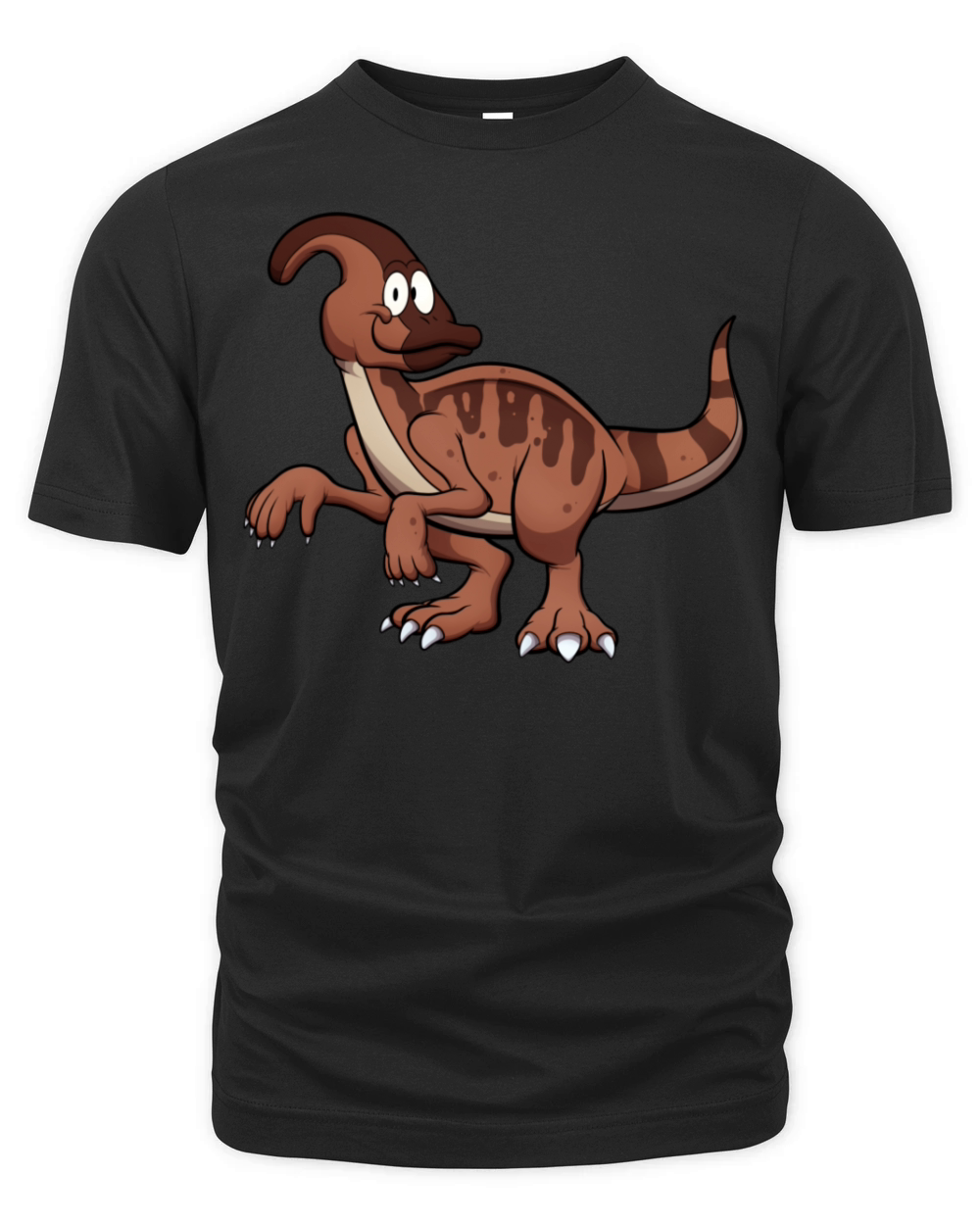 Happy Smiling Parasaurolophus Organic Unisex T-shirt