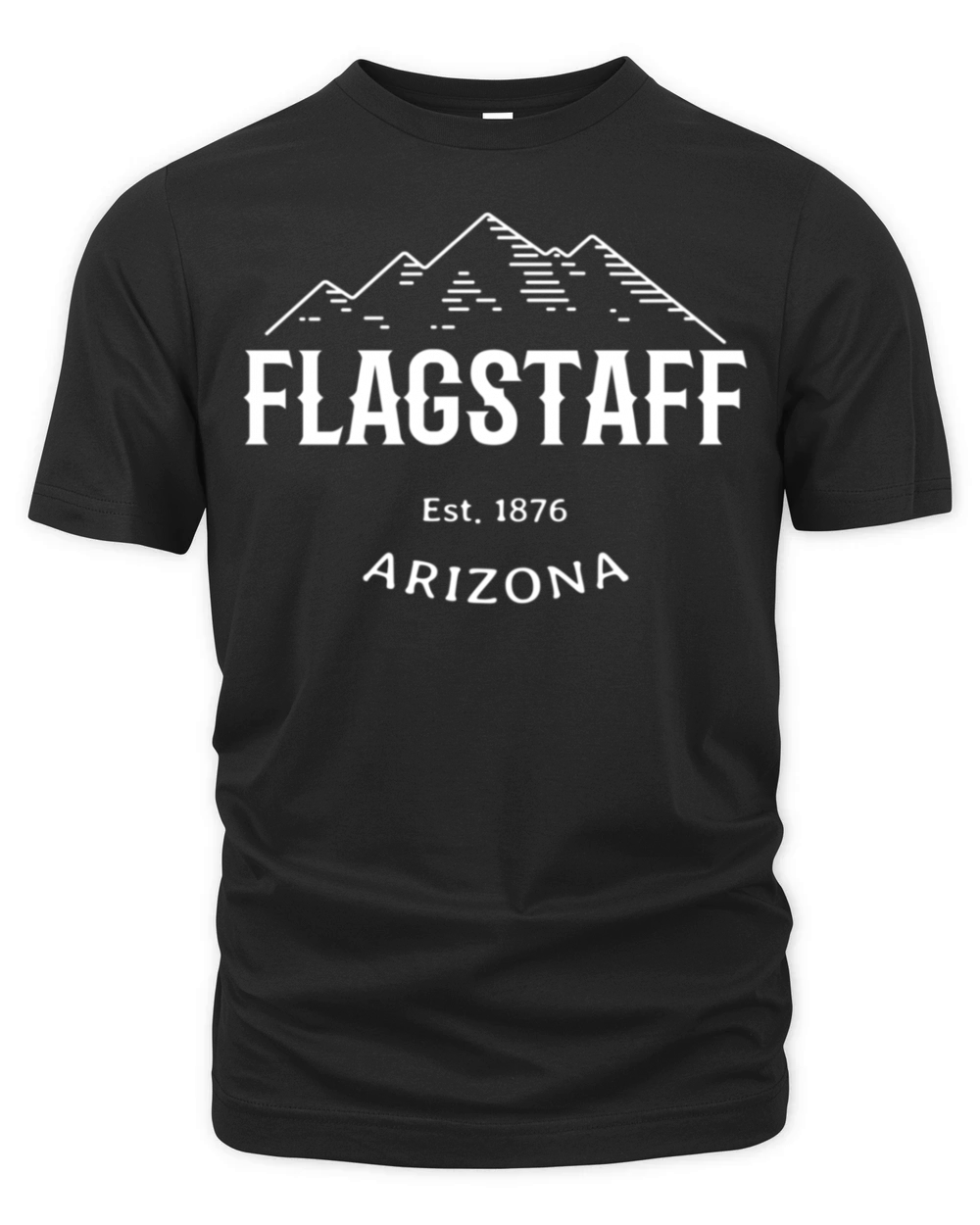 Retro Cool Flagstaff Arizona Mountains Vintage Organic Unisex T-shirt