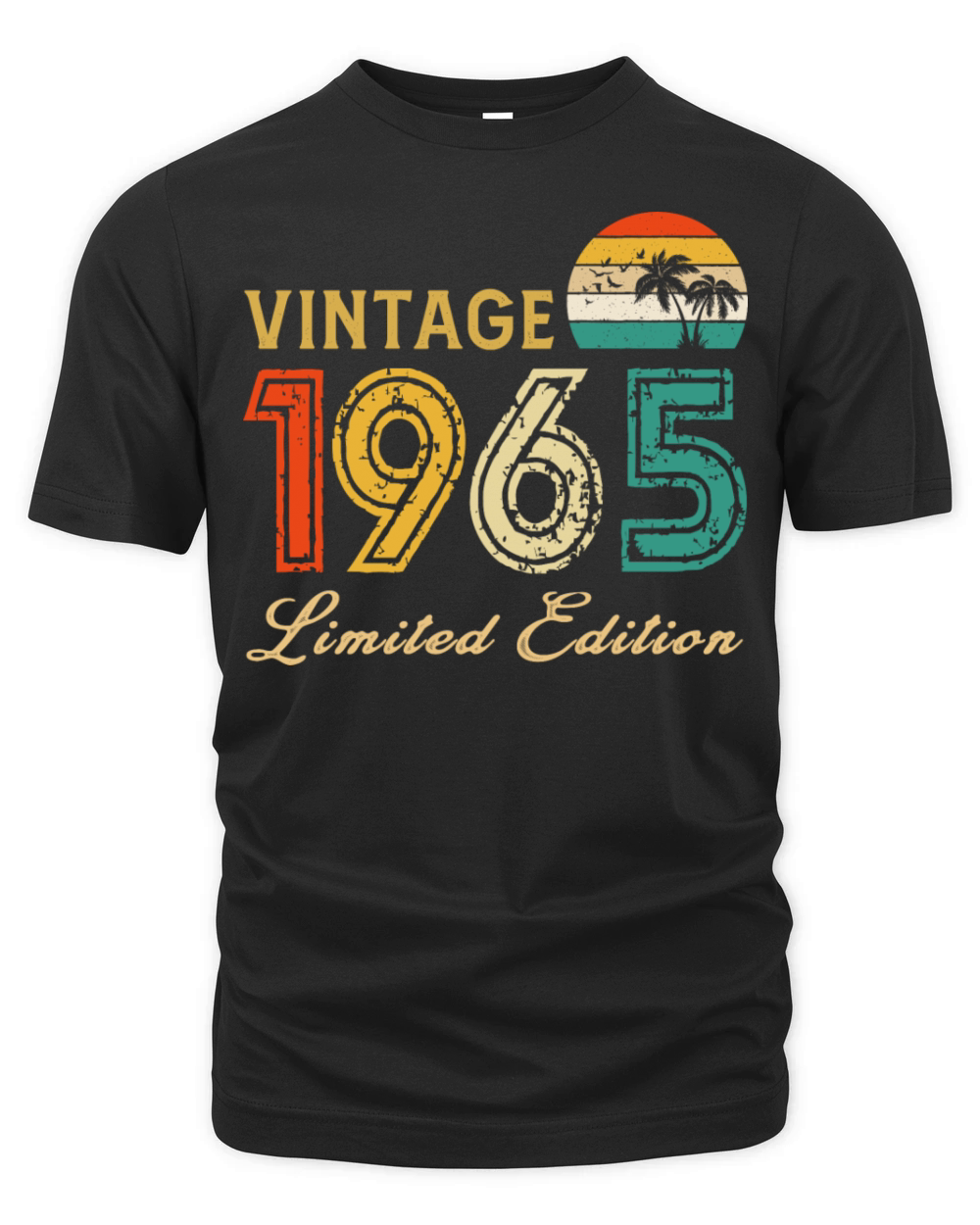 Vintage 1965 Limited Edition Made In 1965 Birthday Organic Unisex T-shirt
