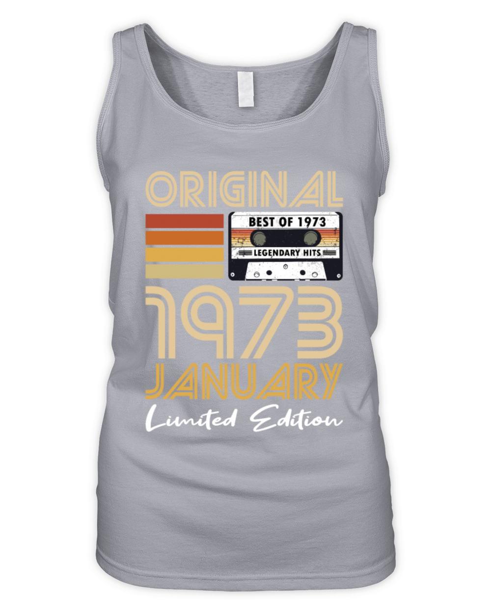 50th birthday january 1973 original 1973 Organic Women's Tank Top