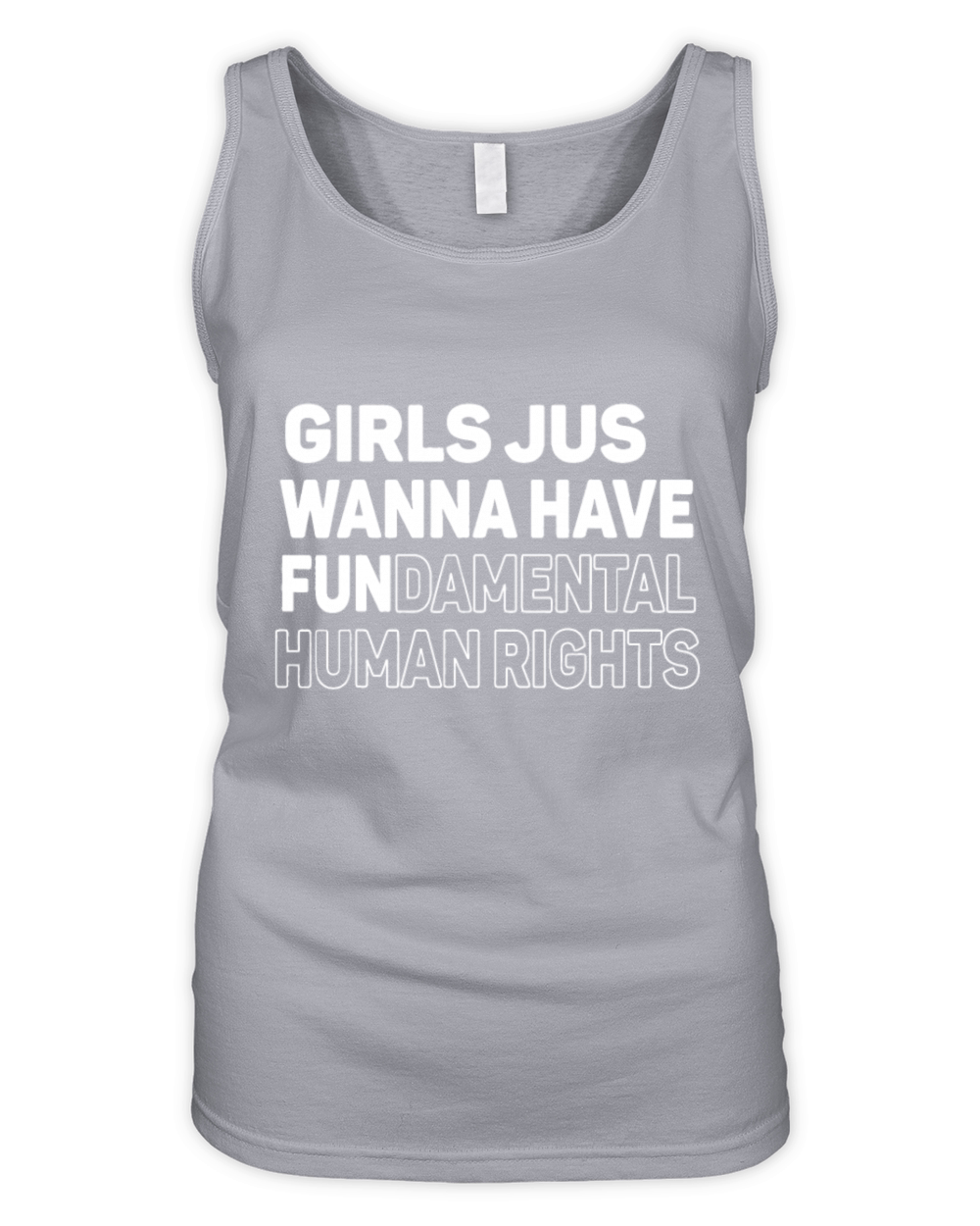 Girls Just Want to Have Fundamental Human Rights F Organic Women's Tank Top