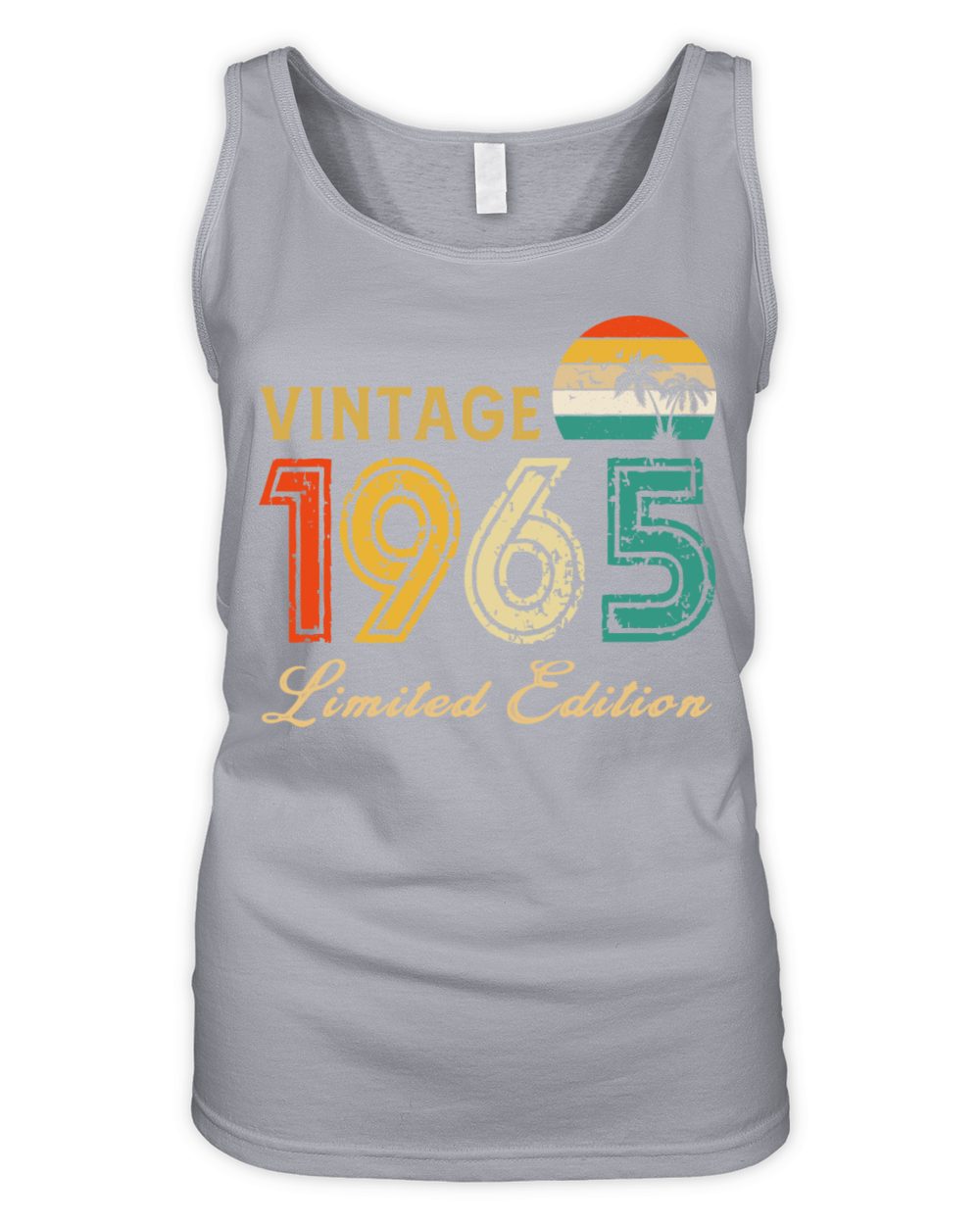 Vintage 1965 Limited Edition Made In 1965 Birthday Organic Women's Tank Top