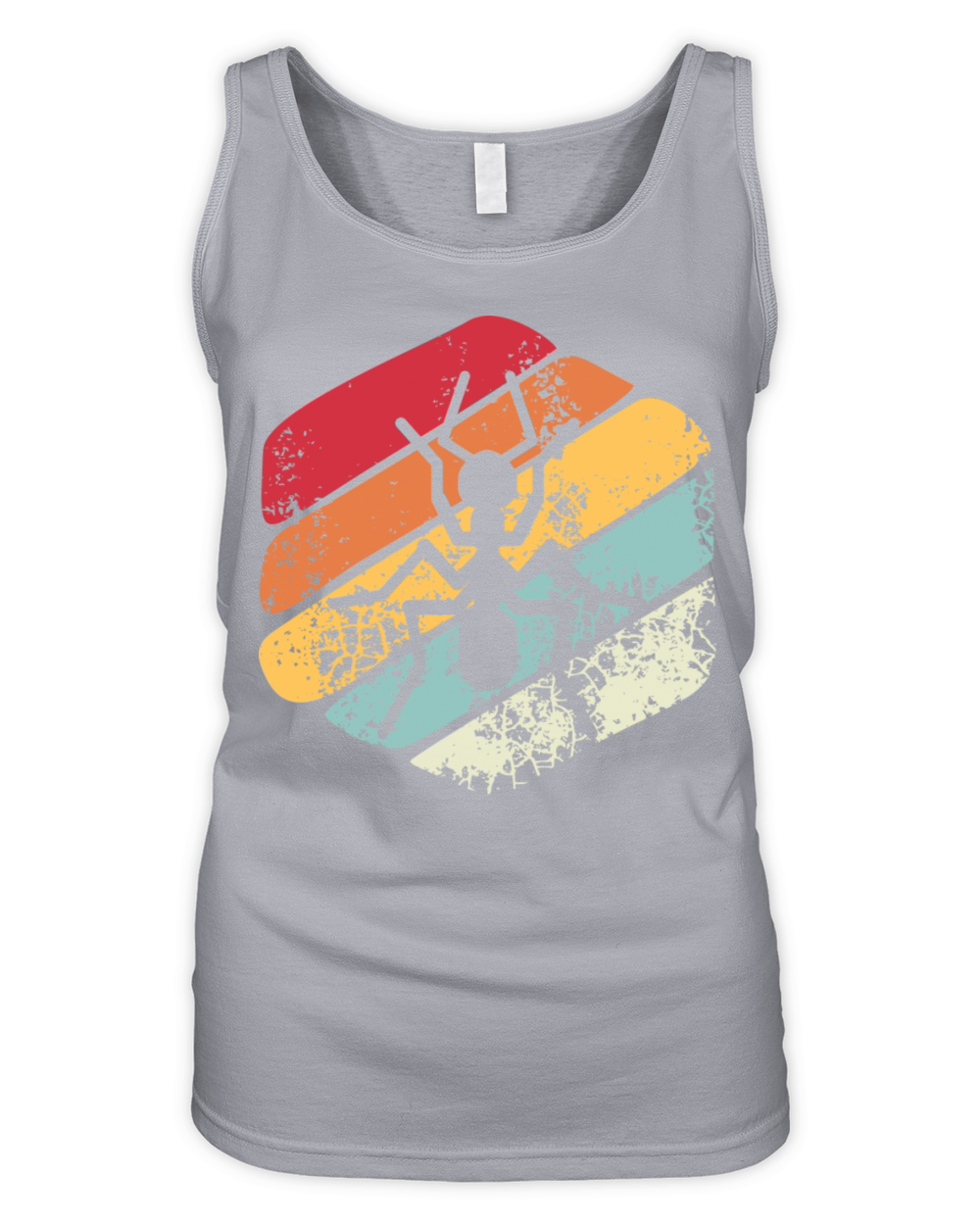 Vintage Ant Keeping Funny Organic Women's Tank Top