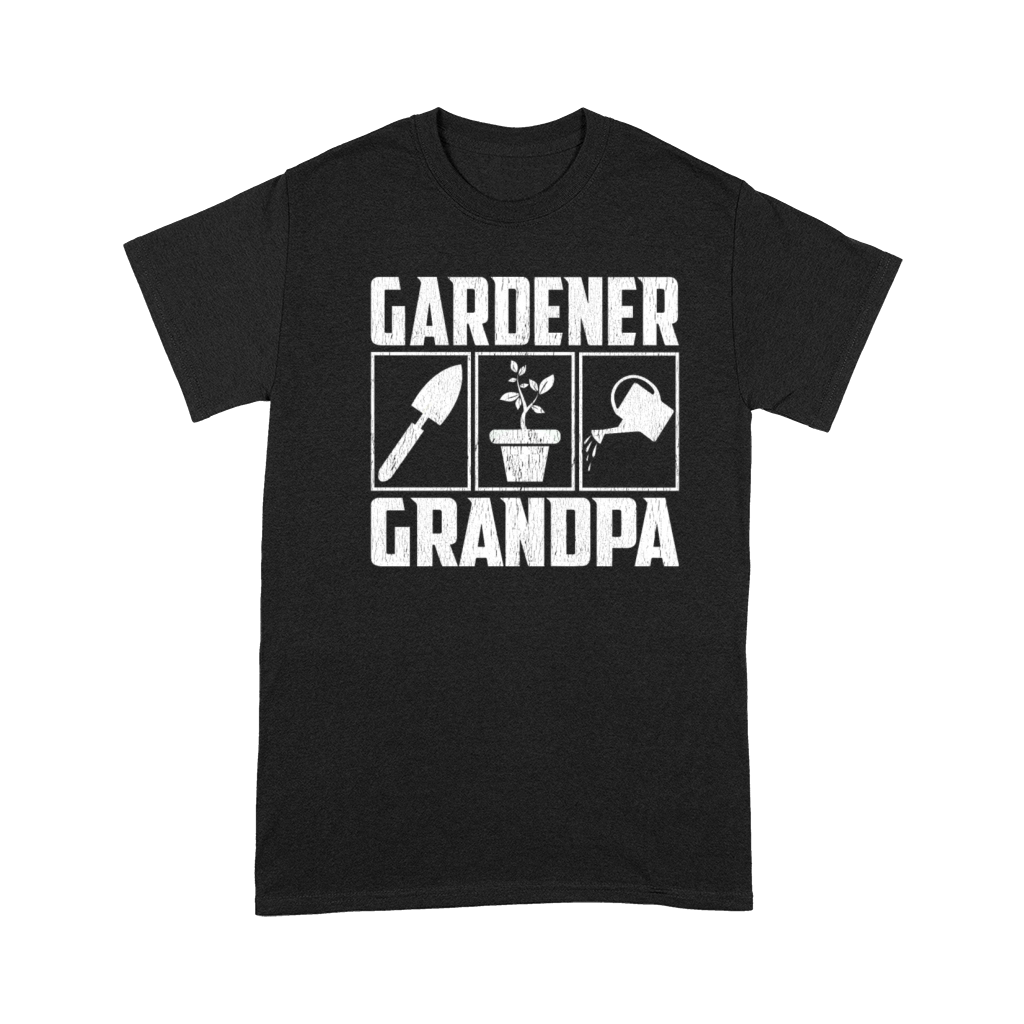 Gardener Grandpa Gardening Lover Funny Premium T-shirt