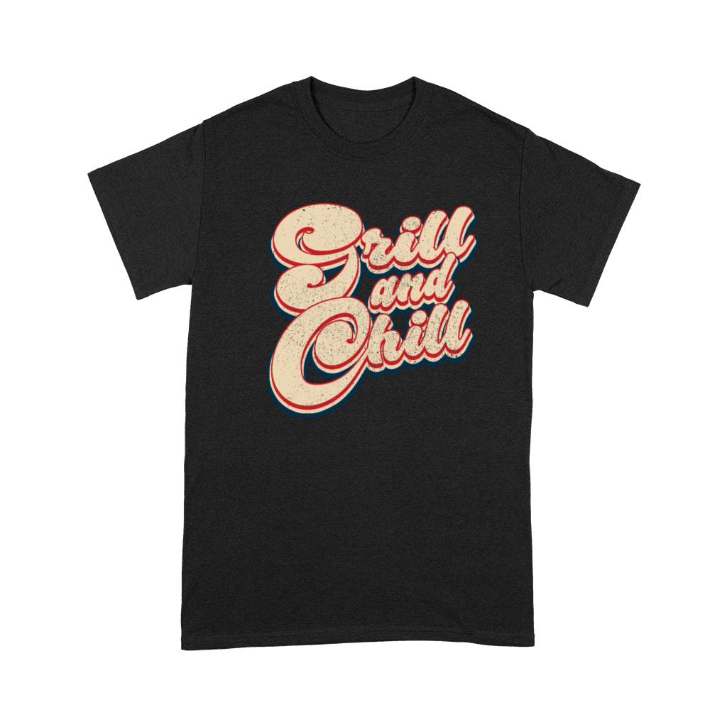 Vintage Grill and Chill Patriotic 4th of July Premium T-shirt