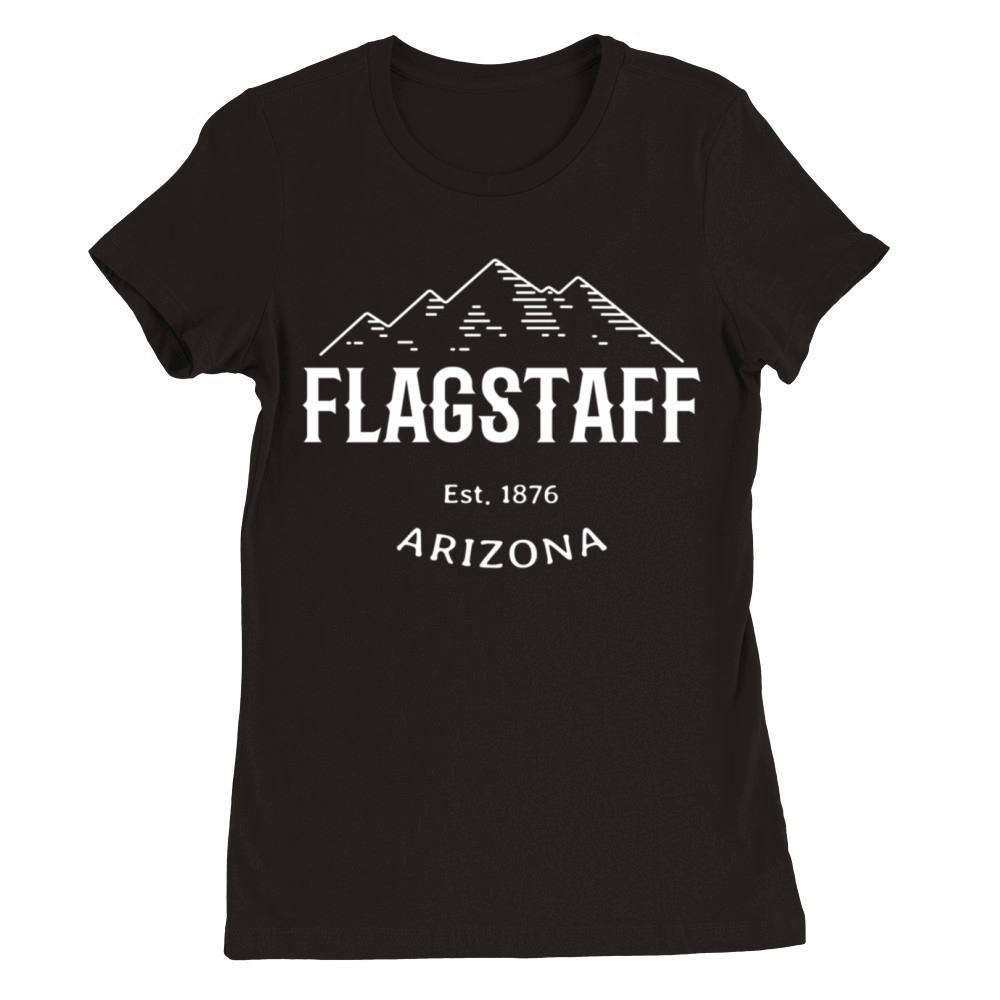 Retro Cool Flagstaff Arizona Mountains Vintage Premium Womens Crewneck T-shirt