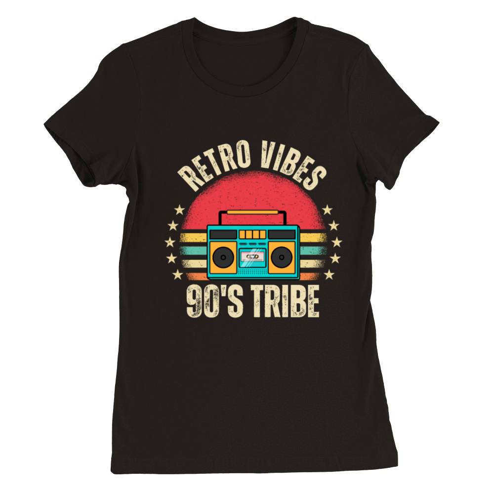Vintage-Inspired 90s Retro Design Premium Womens Crewneck T-shirt