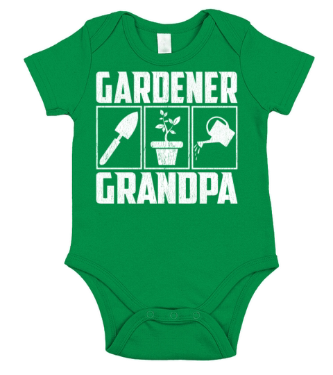 Gardener Grandpa Gardening Lover Funny Short Sleeve Baby One-Piece